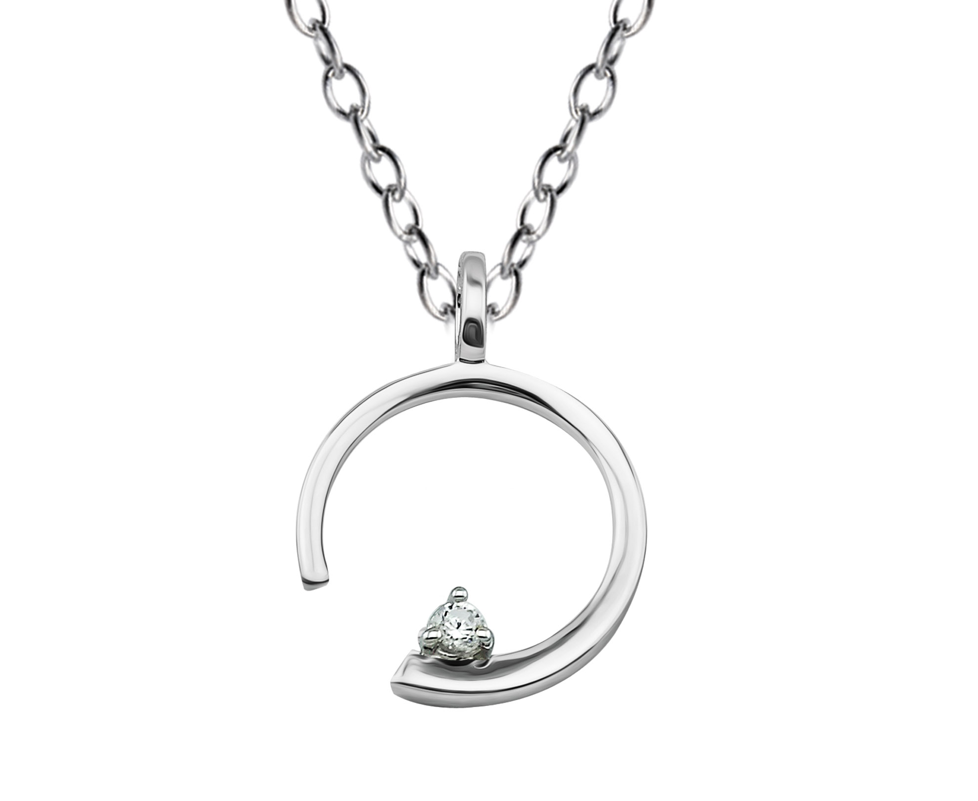 Подвеска из серебра с белым топазом Ювелирное изделие - Подвеска из серебра с белым топазом в магазине Best-Gold 149822