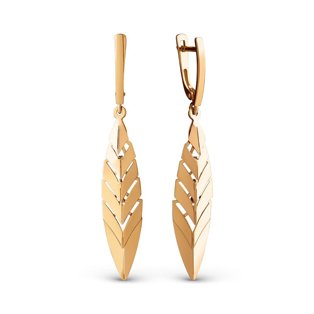 Серьги из красного золота Ювелирное изделие - Серьги из красного золота в магазине Best-Gold 151610