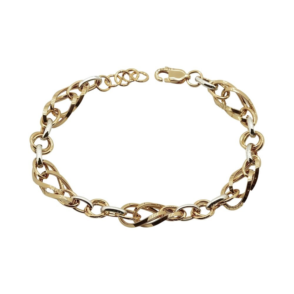 Ювелирное изделие - Браслет из комбинированного золота в магазине Best-Gold 154278