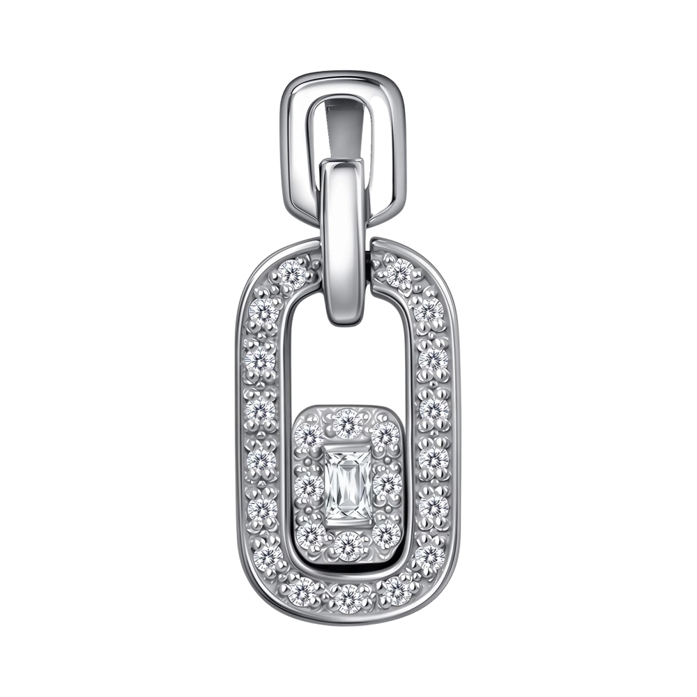 Подвеска из белого золота с бриллиантами Ювелирное изделие - Подвеска из белого золота с бриллиантами в магазине Best-Gold 154979