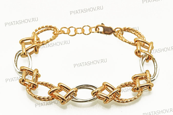 Ювелирное изделие - Браслет из комбинированного золота в магазине Best-Gold 075817