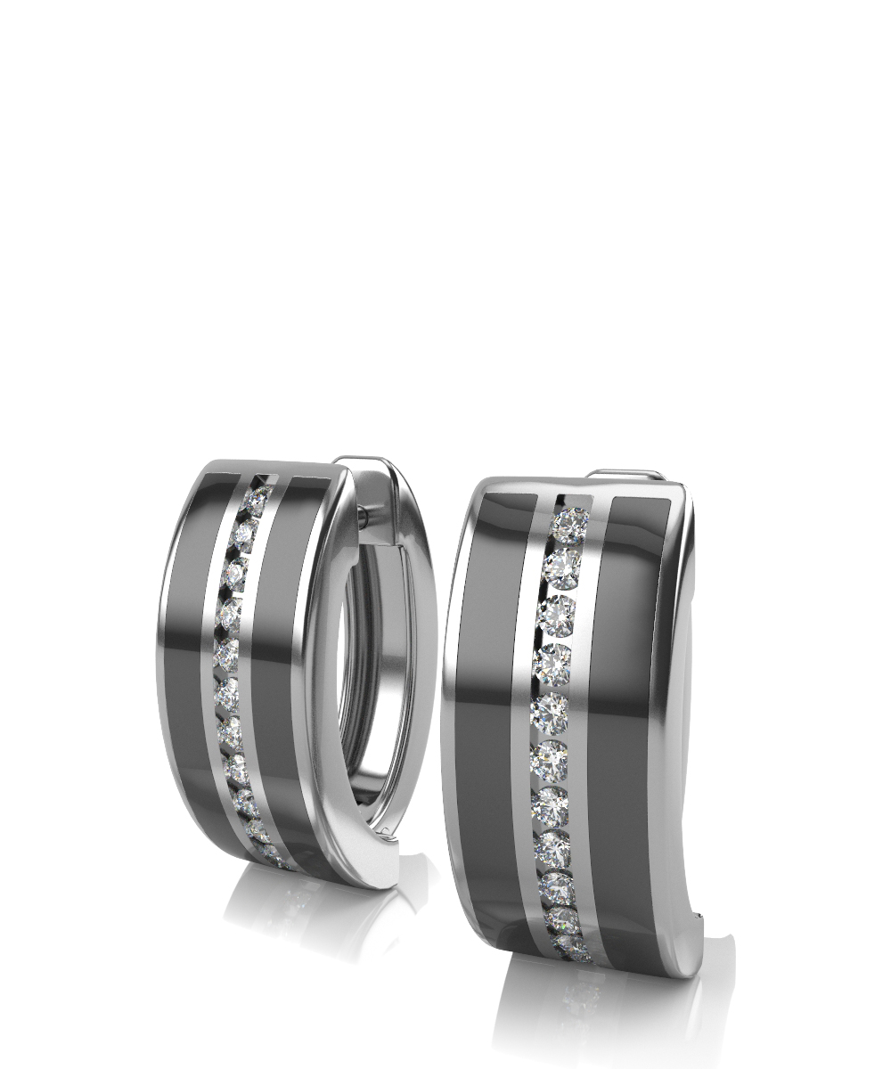 Серьги из серебра с фианитами Ювелирное изделие - Серьги из серебра с фианитами в магазине Best-Gold 134624