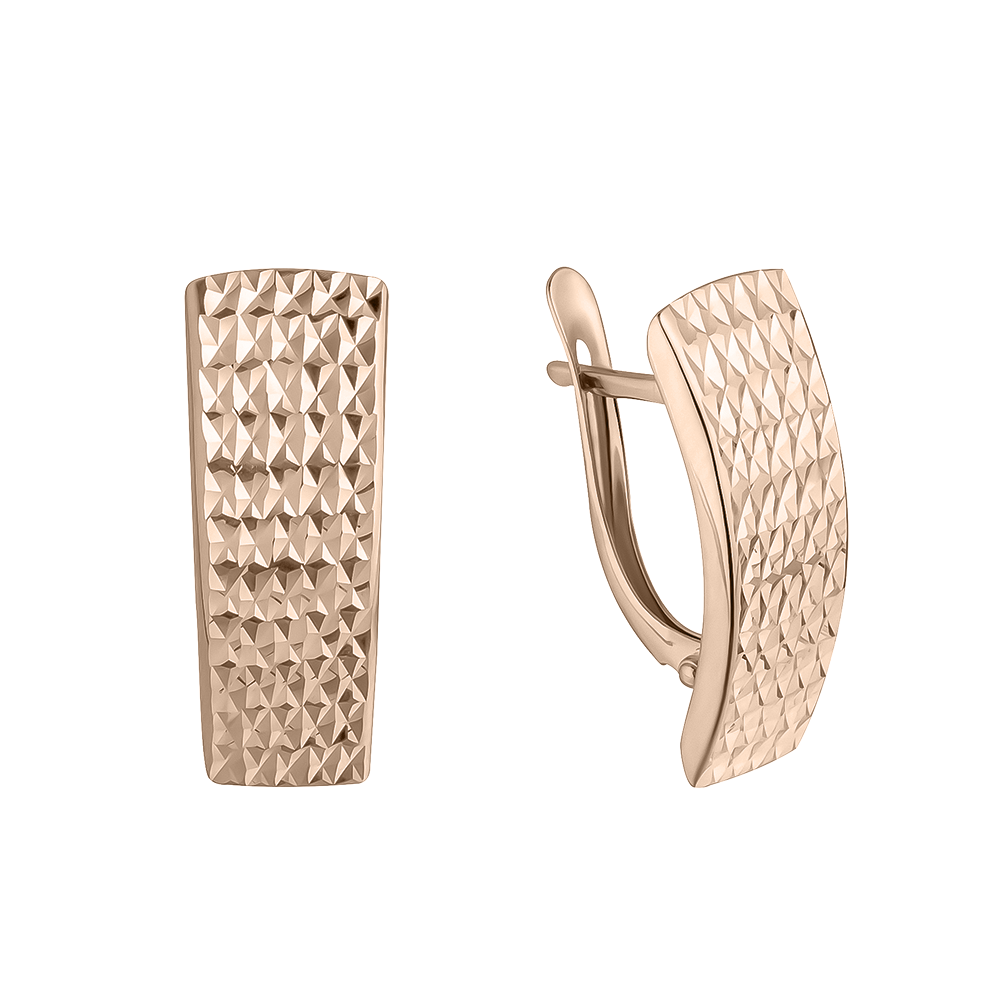 Ювелирное изделие - Серьги из красного золота в магазине Best-Gold 002022