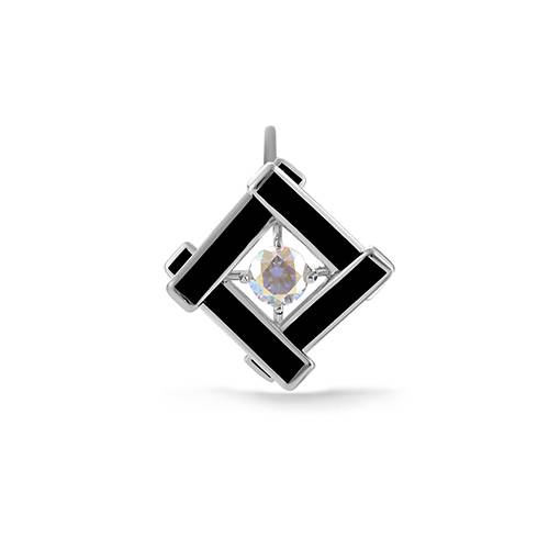 Ювелирное изделие - Подвеска из серебра с фианитами в магазине Best-Gold 097630