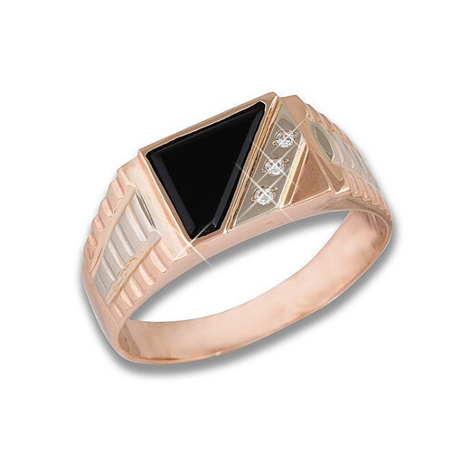 Печатка мужская из серебра с фианитами Ювелирное изделие - Печатка мужская из серебра с фианитами в магазине Best-Gold 046489