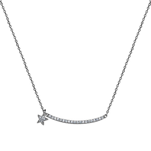 Ювелирное изделие - Колье из серебра с фианитами в магазине Best-Gold 078485