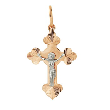 Крест из красного золота Ювелирное изделие - Крест из красного золота в магазине Best-Gold 141555