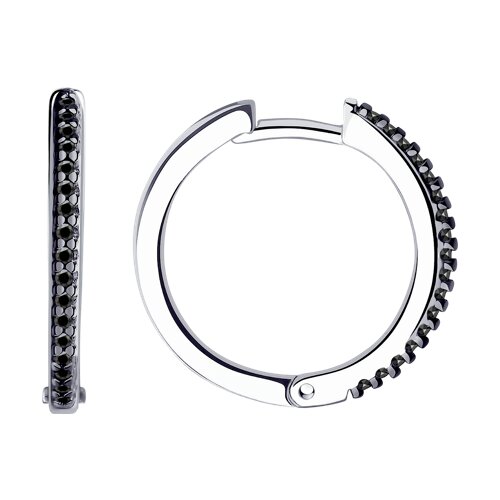 Серьги из серебра с фианитами Ювелирное изделие - Серьги из серебра с фианитами в магазине Best-Gold 152792