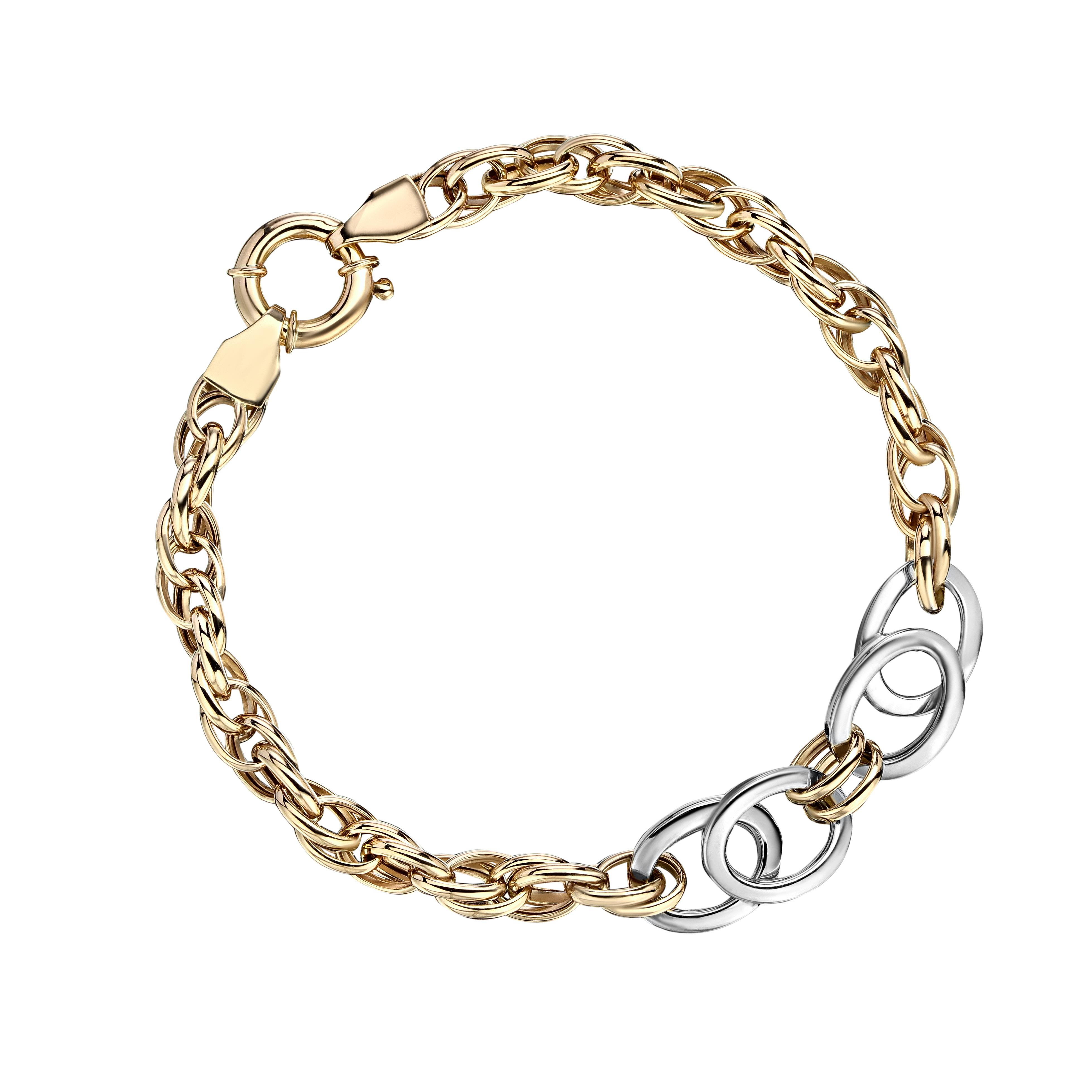 Браслет из комбинированного золота Ювелирное изделие - Браслет из комбинированного золота в магазине Best-Gold 122281