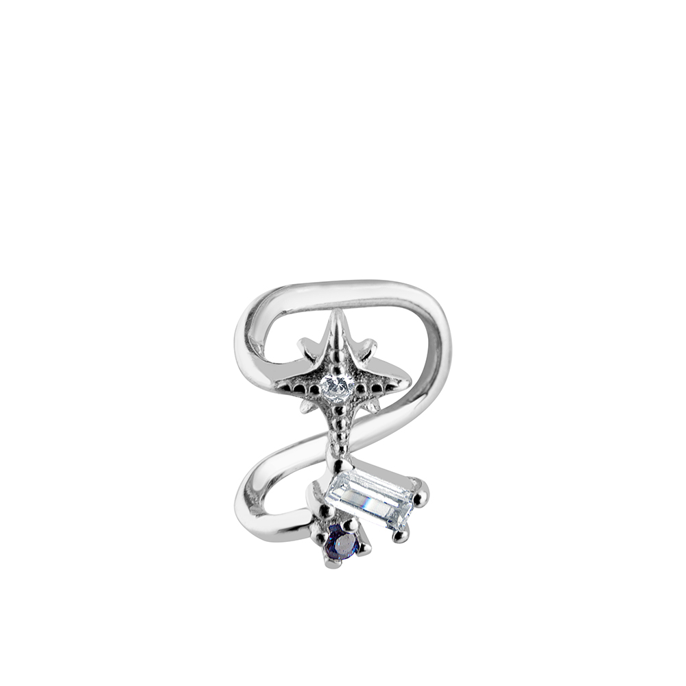 Ювелирное изделие - Серьга из серебра с фианитами в магазине Best-Gold 043826