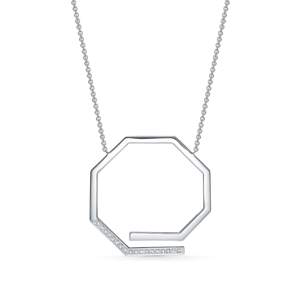 Колье из белого золота с бриллиантами Ювелирное изделие - Колье из белого золота с бриллиантами в магазине Best-Gold 141709