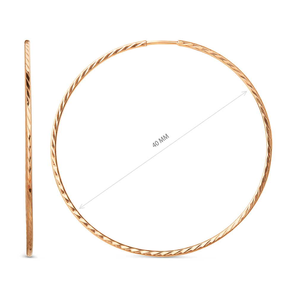 Серьги из красного золота Ювелирное изделие - Серьги из красного золота в магазине Best-Gold 107136