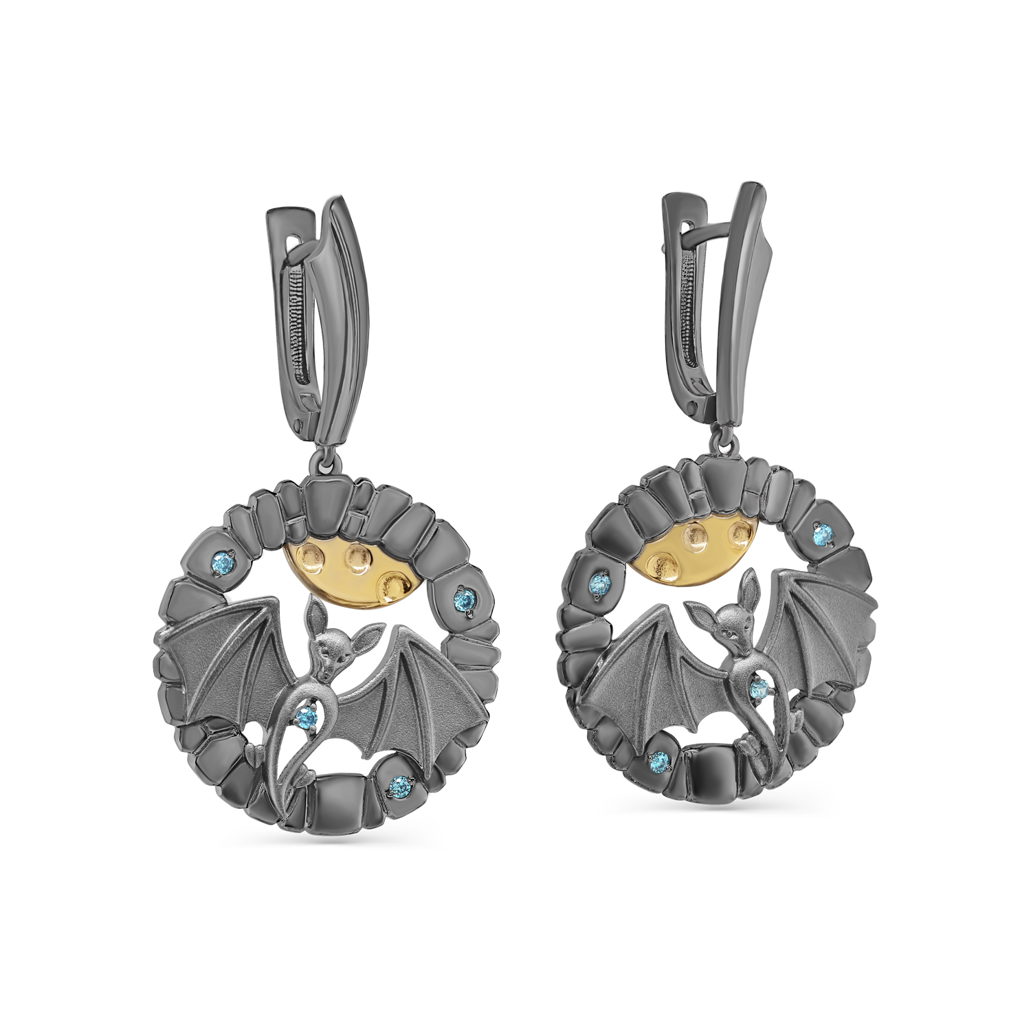 Серьги из серебра с фианитами Ювелирное изделие - Серьги из серебра с фианитами в магазине Best-Gold 127230