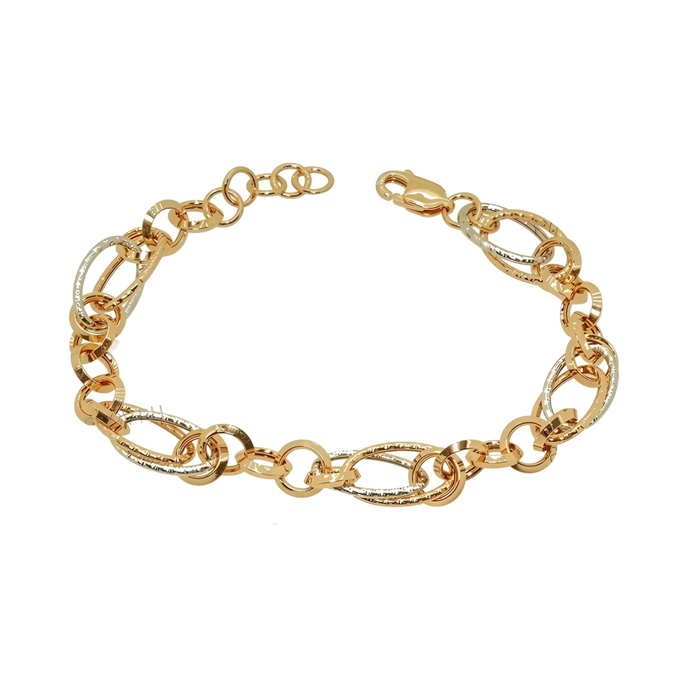 Браслет из комбинированного золота Ювелирное изделие - Браслет из комбинированного золота в магазине Best-Gold 123260