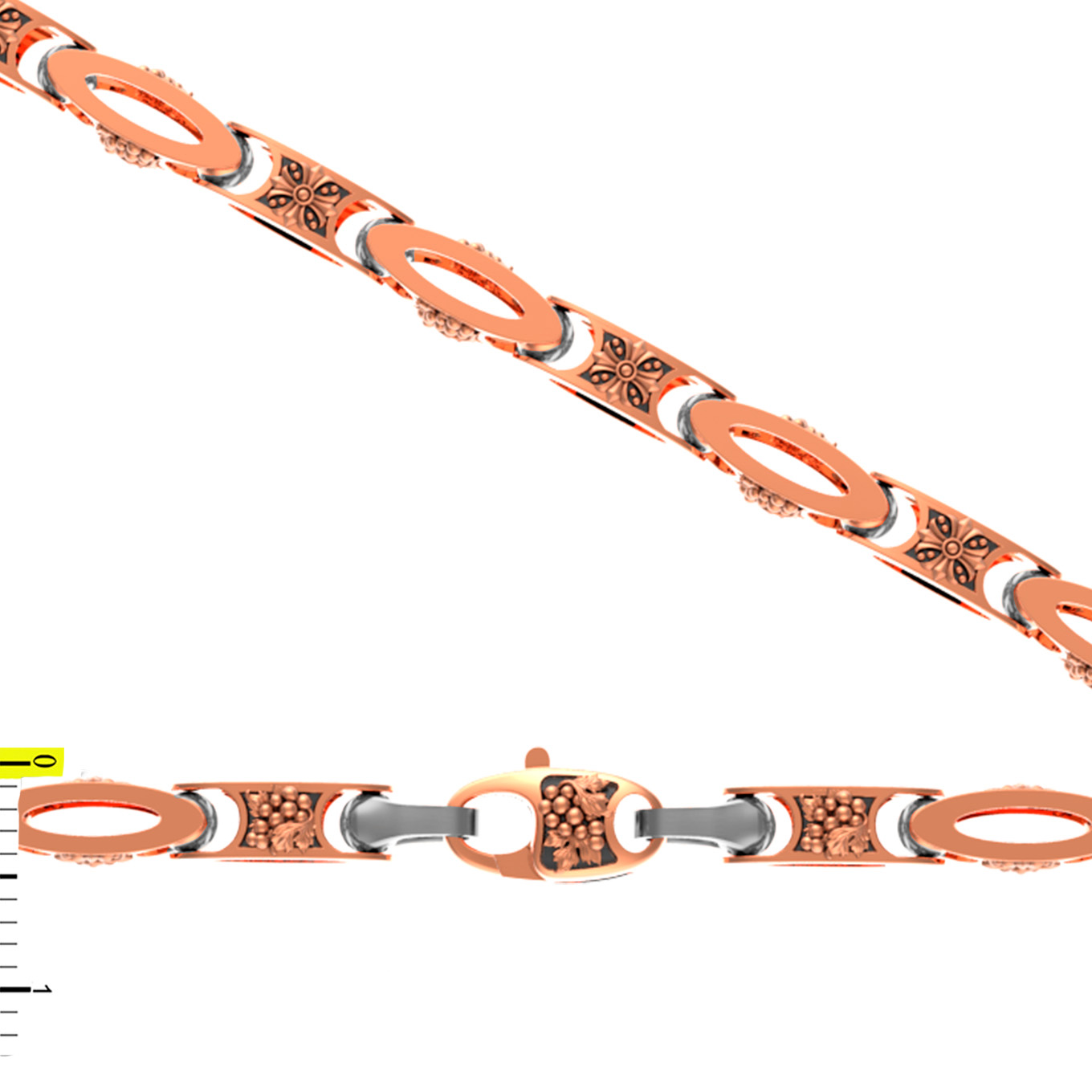 Цепь из красного золота Ювелирное изделие - Цепь из красного золота в магазине Best-Gold 155054