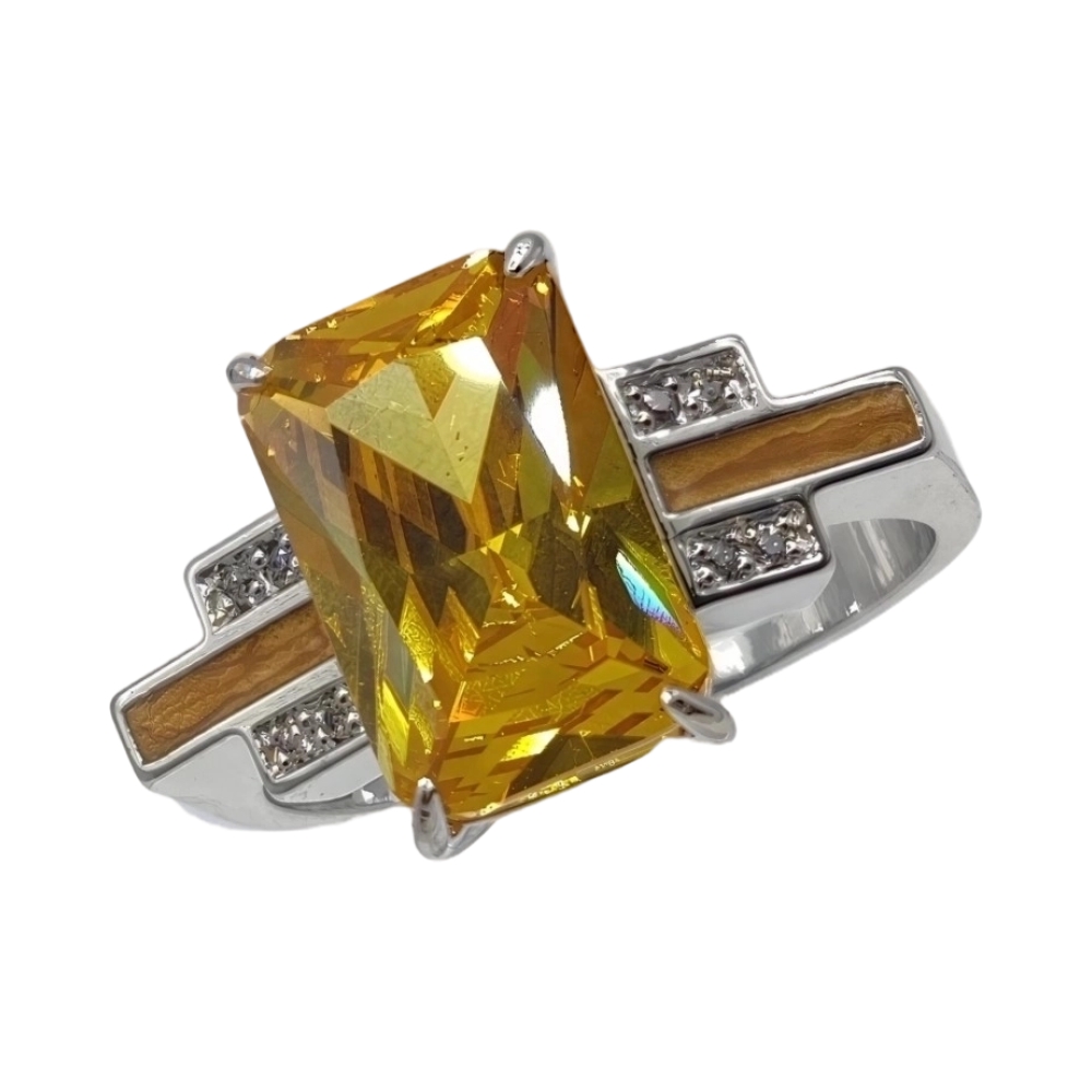 Ювелирное изделие - Бижутерное кольцо с фианитами в магазине Best-Gold 148941