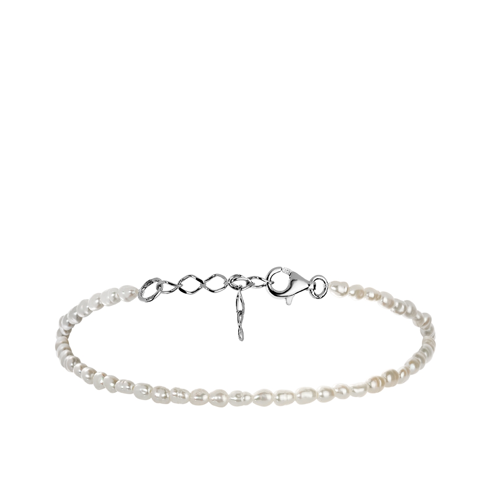 Браслет из серебра с жемчугом Ювелирное изделие - Браслет из серебра с жемчугом в магазине Best-Gold 082050