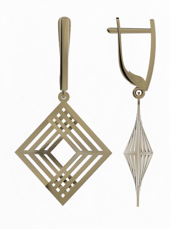 Серьги из красного золота Ювелирное изделие - Серьги из красного золота в магазине Best-Gold 145667