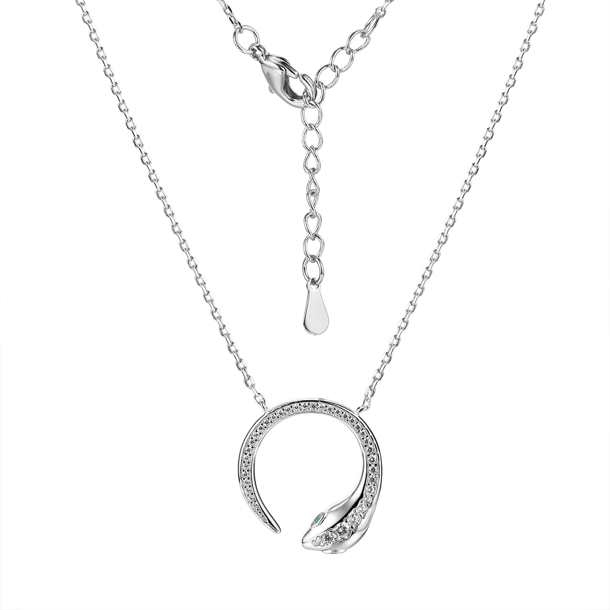 Колье из серебра с нанокристаллом Ювелирное изделие - Колье из серебра с нанокристаллом в магазине Best-Gold 147132