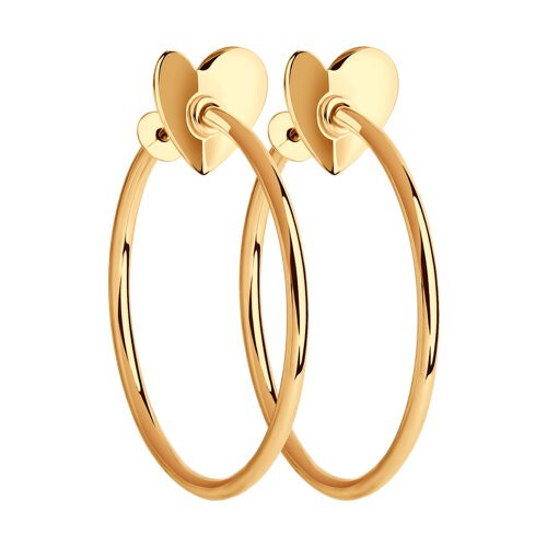 Ювелирное изделие - Серьги из красного золота в магазине Best-Gold 069600