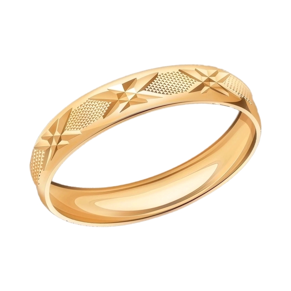 Обручальное кольцо из красного золота Ювелирное изделие - Обручальное кольцо из красного золота в магазине Best-Gold 097961