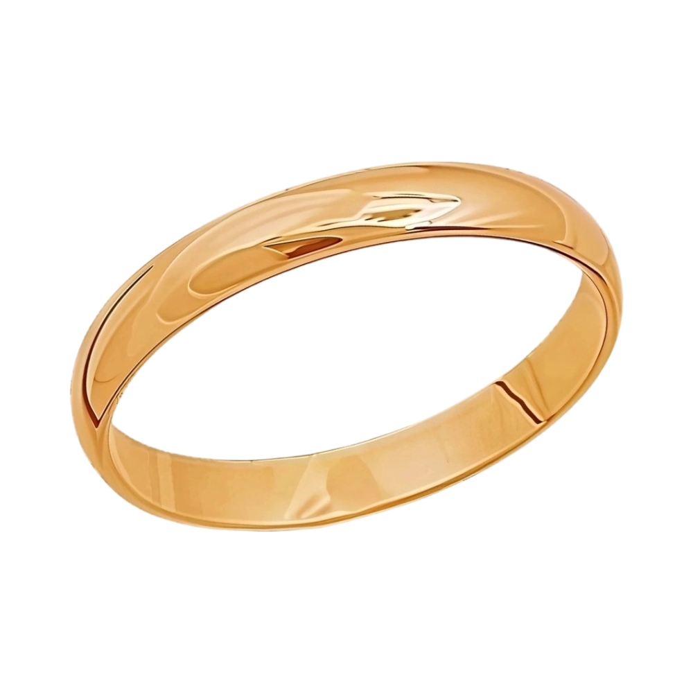 Ювелирное изделие - Обручальное кольцо классическое из красного золота в магазине Best-Gold 108258