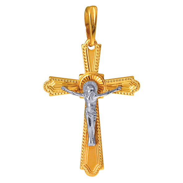 Крест из красного золота Ювелирное изделие - Крест из красного золота в магазине Best-Gold 131089