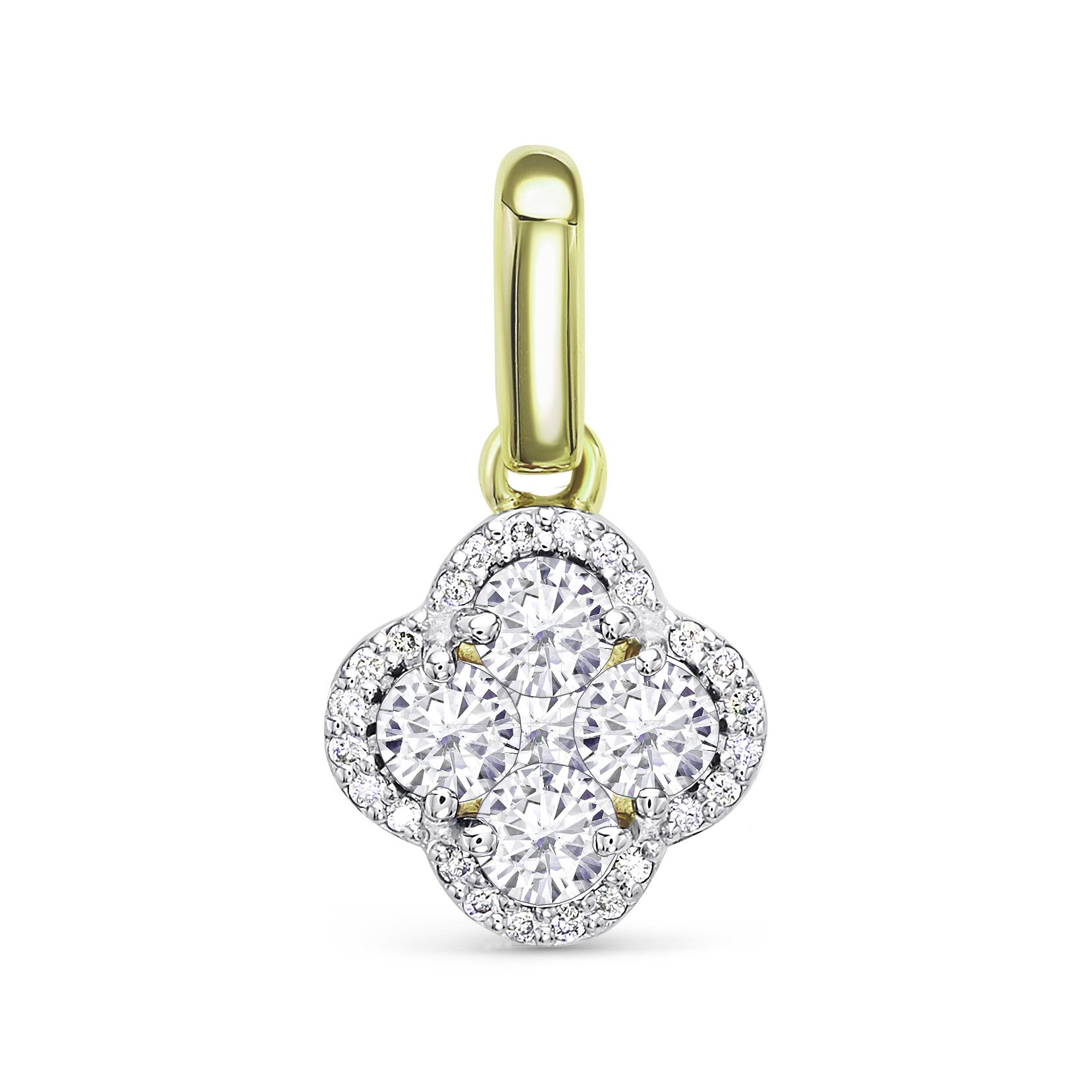 Подвеска из желтого золота с бриллиантами Ювелирное изделие - Подвеска из желтого золота с бриллиантами в магазине Best-Gold 131407