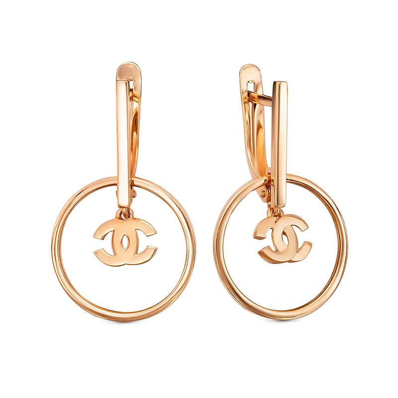 Серьги из красного золота Ювелирное изделие - Серьги из красного золота в магазине Best-Gold 029896