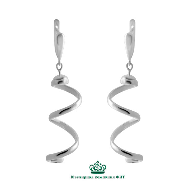 Ювелирное изделие - Серьги из серебра в магазине Best-Gold 153346