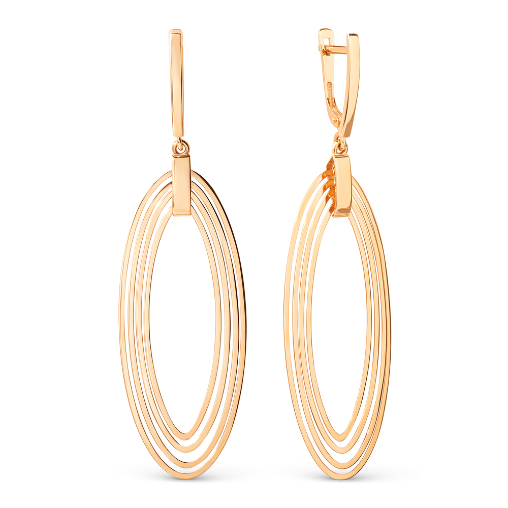 Серьги из красного золота Ювелирное изделие - Серьги из красного золота в магазине Best-Gold 116516