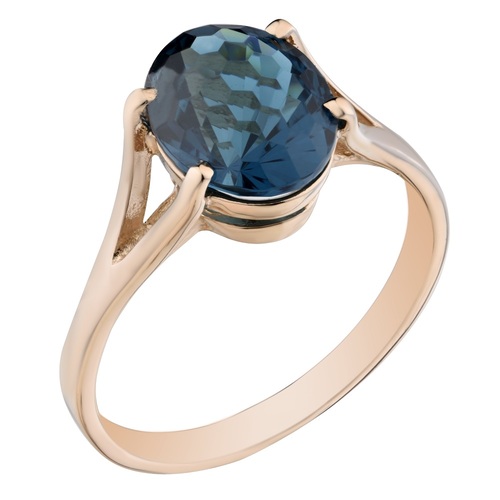 Кольцо из серебра с аквамарином