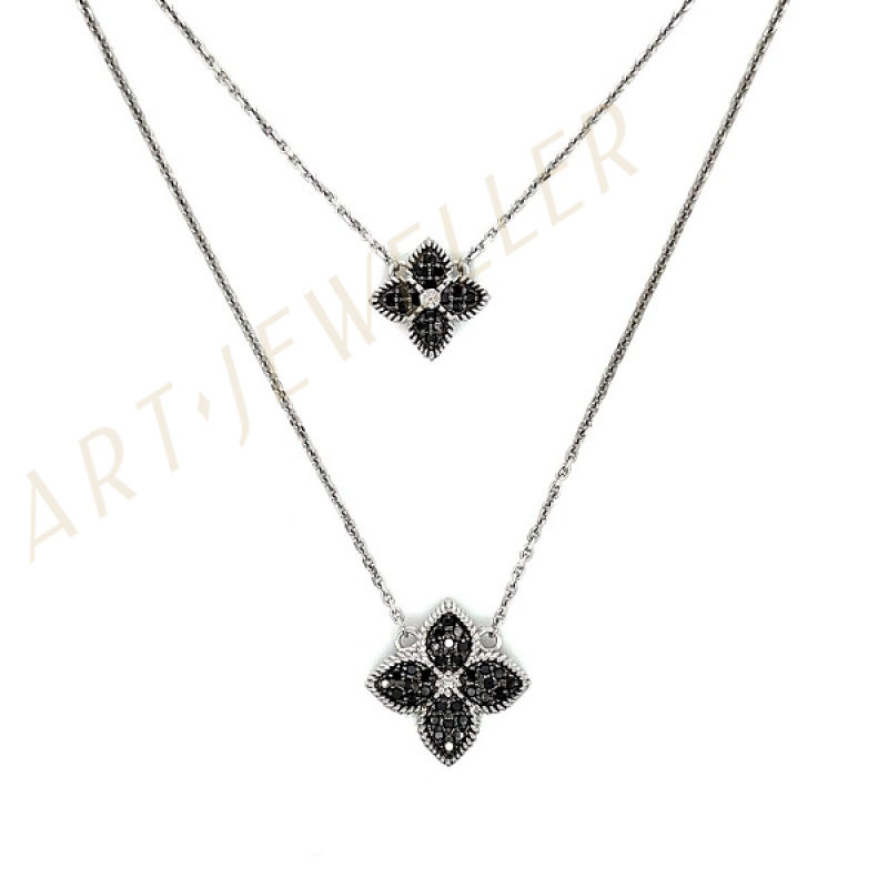 Колье из белого золота с бриллиантами Ювелирное изделие - Колье из белого золота с бриллиантами в магазине Best-Gold 080805