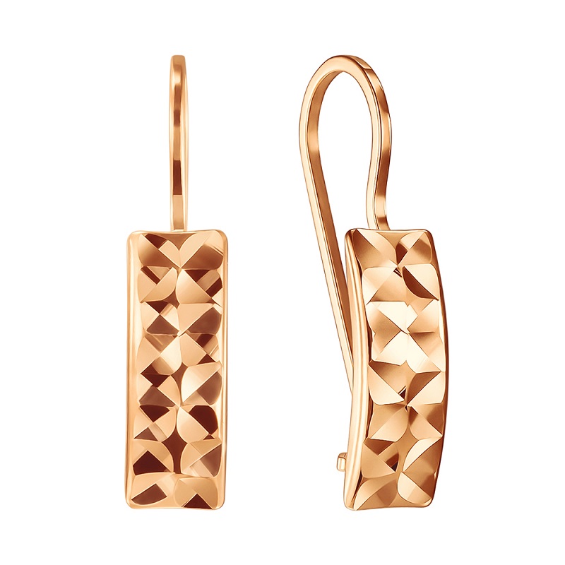 Ювелирное изделие - Серьги из красного золота в магазине Best-Gold 030078