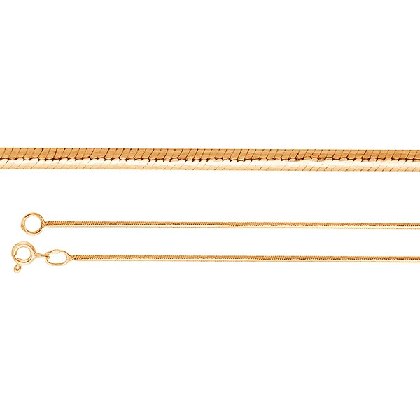 Цепь из красного золота, плетение Снейк Ювелирное изделие - Цепь из красного золота, плетение Снейк в магазине Best-Gold 079110