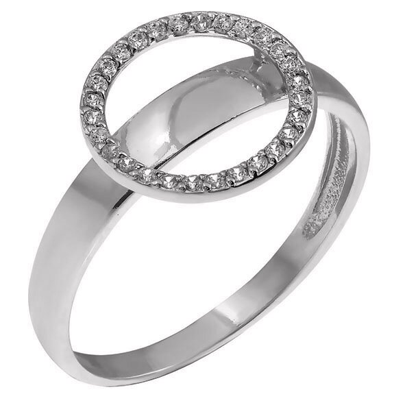 Кольцо из белого золота с фианитами Ювелирное изделие - Кольцо из белого золота с фианитами в магазине Best-Gold 146822