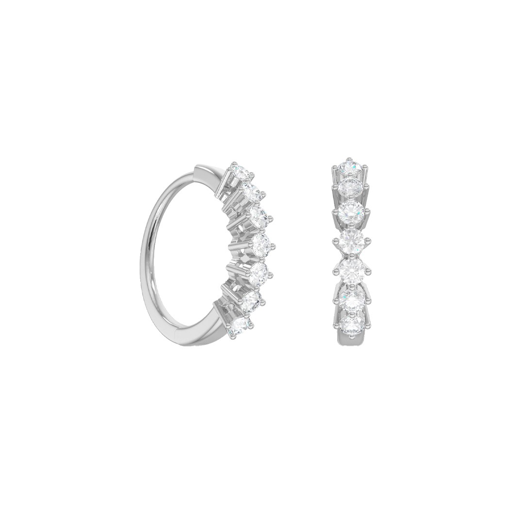 Ювелирное изделие - Серьги из серебра с фианитами в магазине Best-Gold 124479