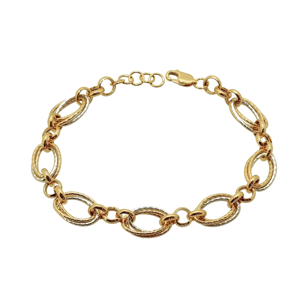 Ювелирное изделие - Браслет из комбинированного золота в магазине Best-Gold 156036