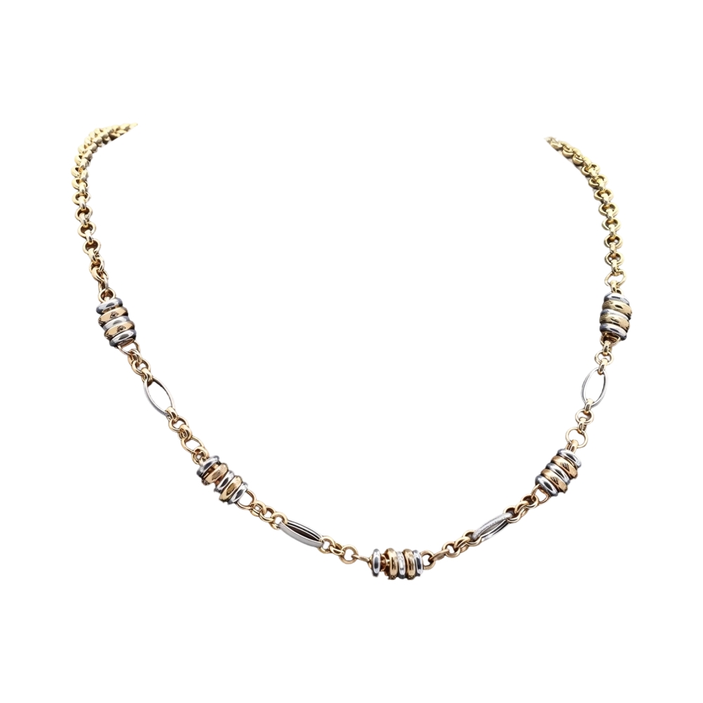 Колье из комбинированного золота Ювелирное изделие - Колье из комбинированного золота в магазине Best-Gold 082708