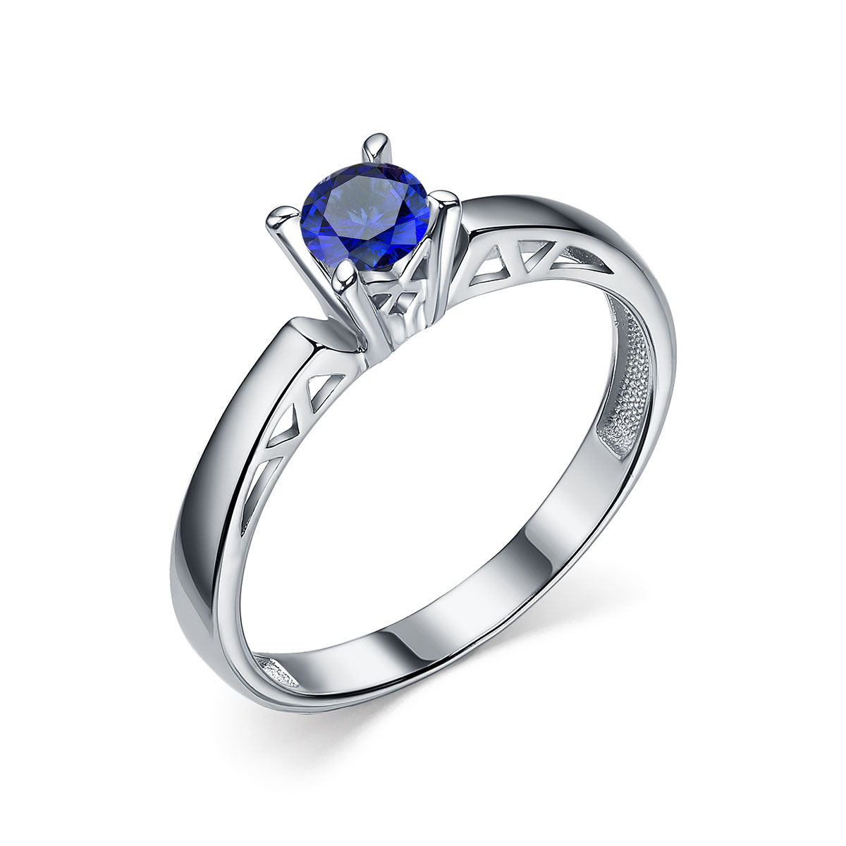 Кольцо из белого золота с сапфиром Ювелирное изделие - Кольцо из белого золота с сапфиром в магазине Best-Gold 153574