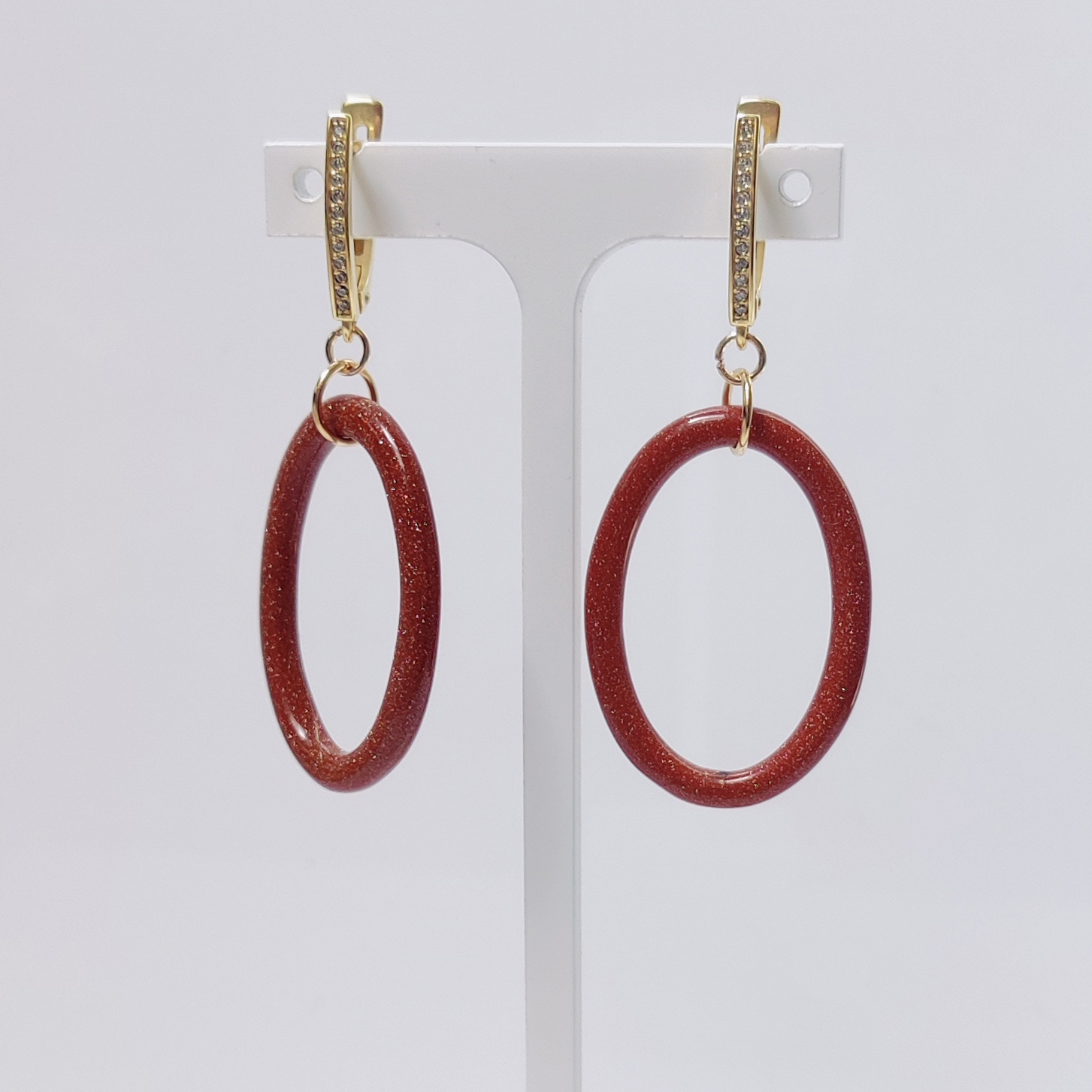 Ювелирное изделие - Бижутерные серьги с фианитами в магазине Best-Gold 155208