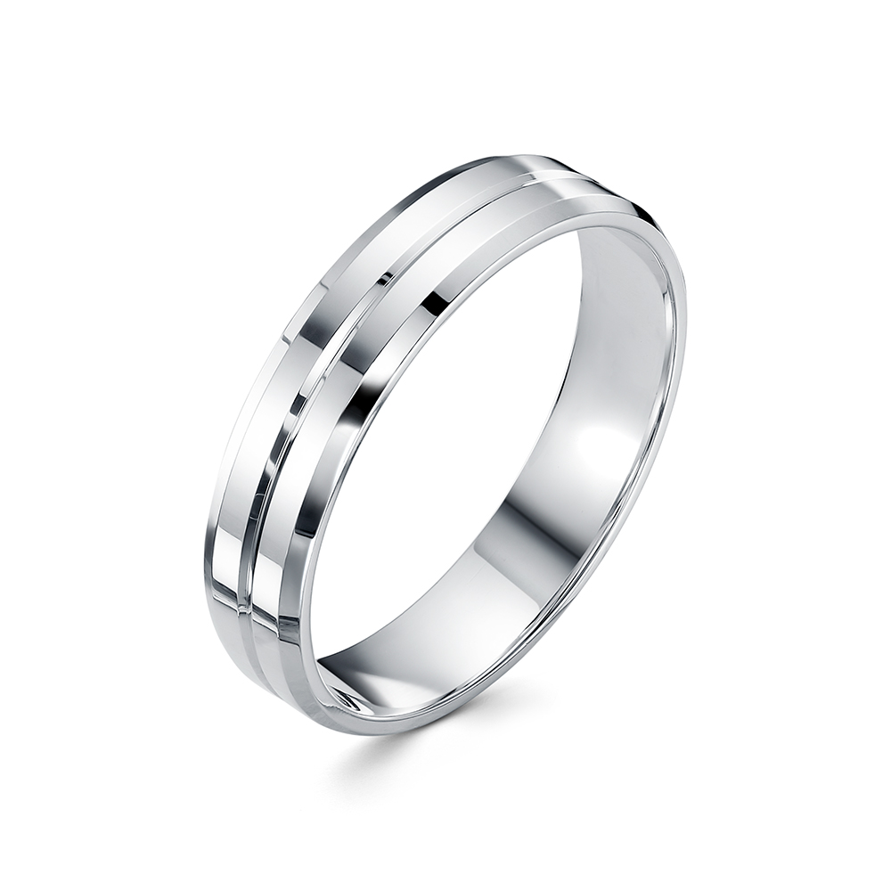 Обручальное кольцо из серебра