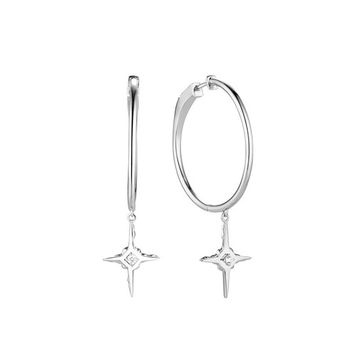 Ювелирное изделие - Серьги из серебра с фианитами в магазине Best-Gold 111074