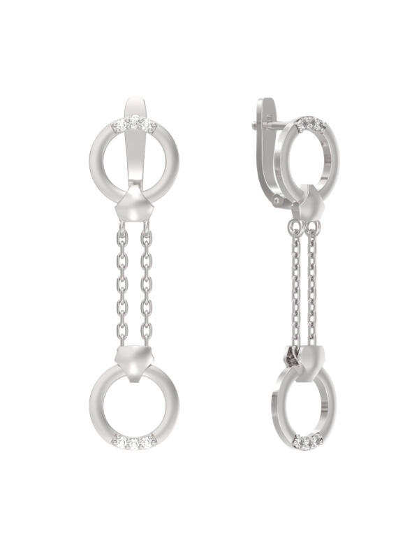 Кольцо из серебра с фианитами Ювелирное изделие - Кольцо из серебра с фианитами в магазине Best-Gold 146453