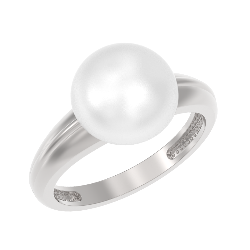 Кольцо из серебра с жемчугом Ювелирное изделие - Кольцо из серебра с жемчугом в магазине Best-Gold 041253