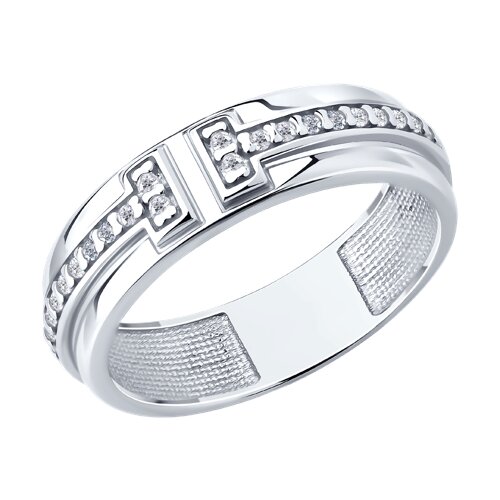 Ювелирное изделие - Кольцо из серебра с фианитами в магазине Best-Gold 152778