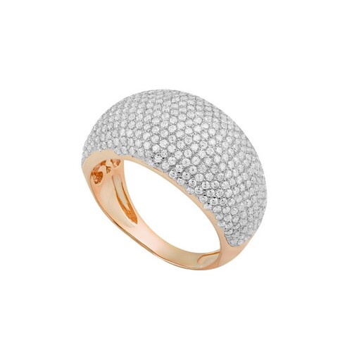 Кольцо из жёлтого золота с фианитами Ювелирное изделие - Кольцо из жёлтого золота с фианитами в магазине Best-Gold 103916