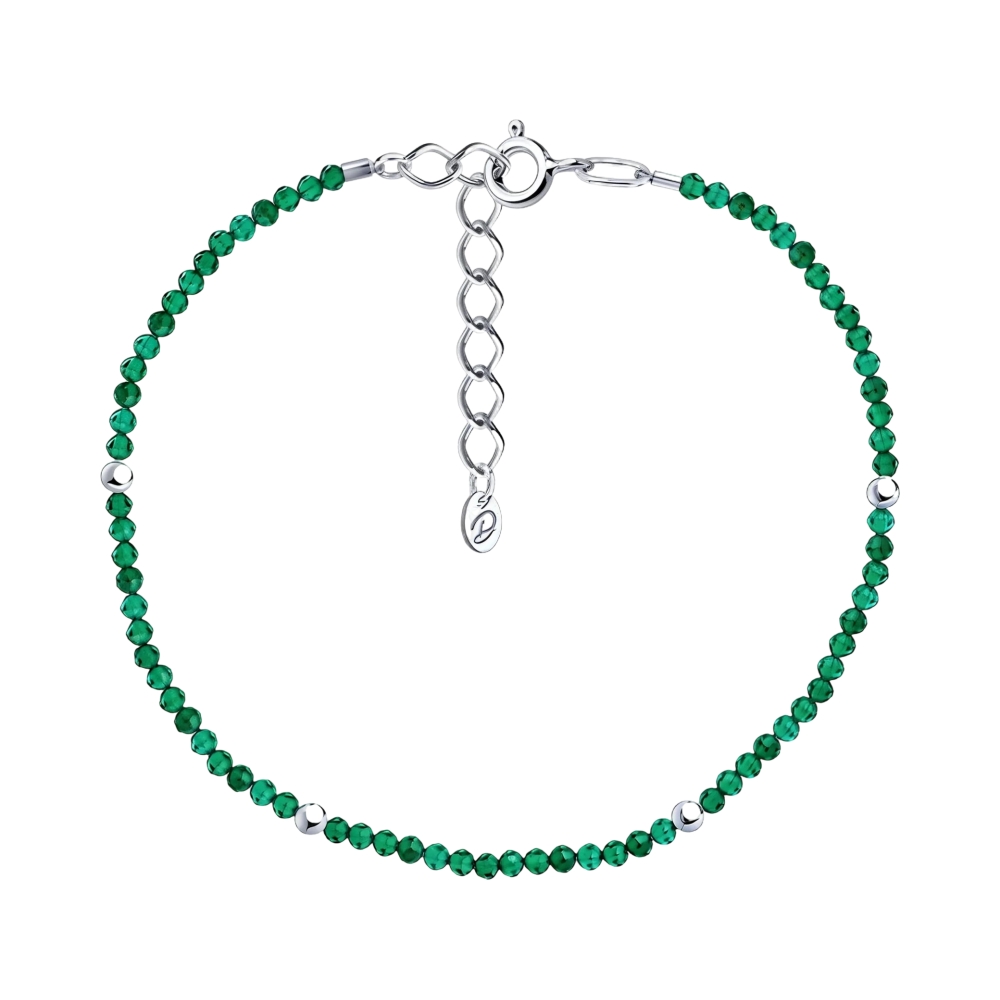 Ювелирное изделие - Браслет из серебра со шпинелью в магазине Best-Gold 152598