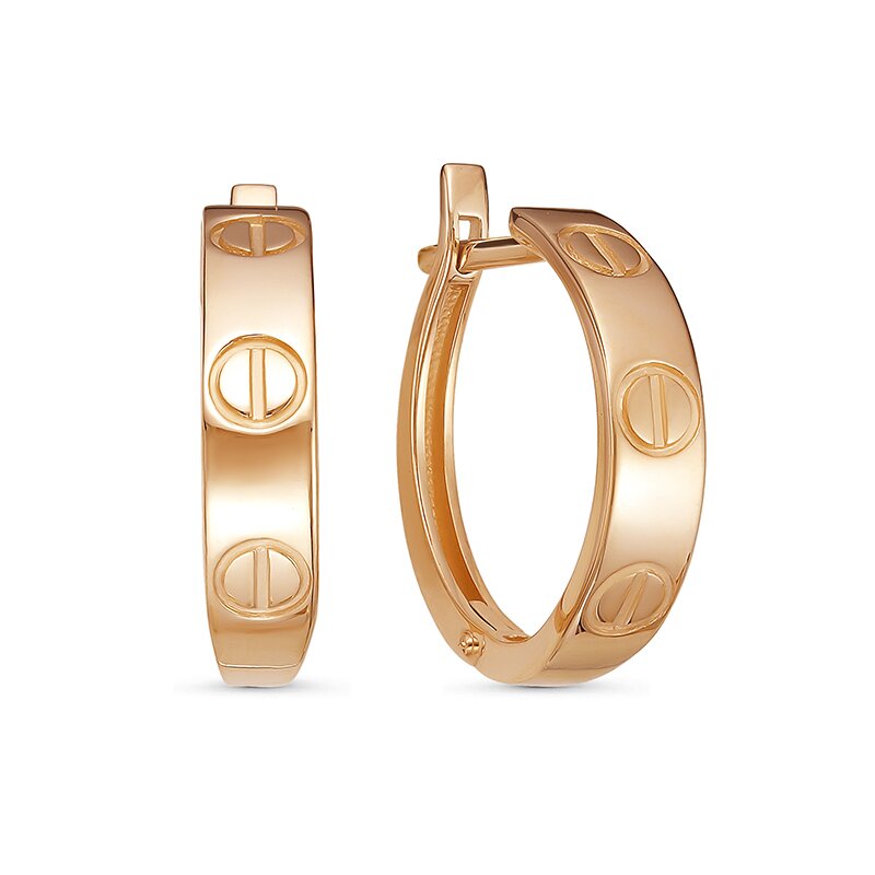 Ювелирное изделие - Серьги из красного золота в магазине Best-Gold 033152