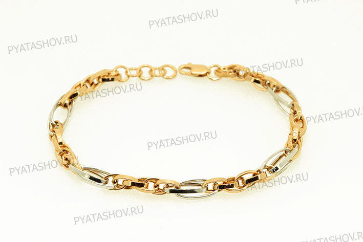 Ювелирное изделие - Браслет из комбинированного золота в магазине Best-Gold 123258
